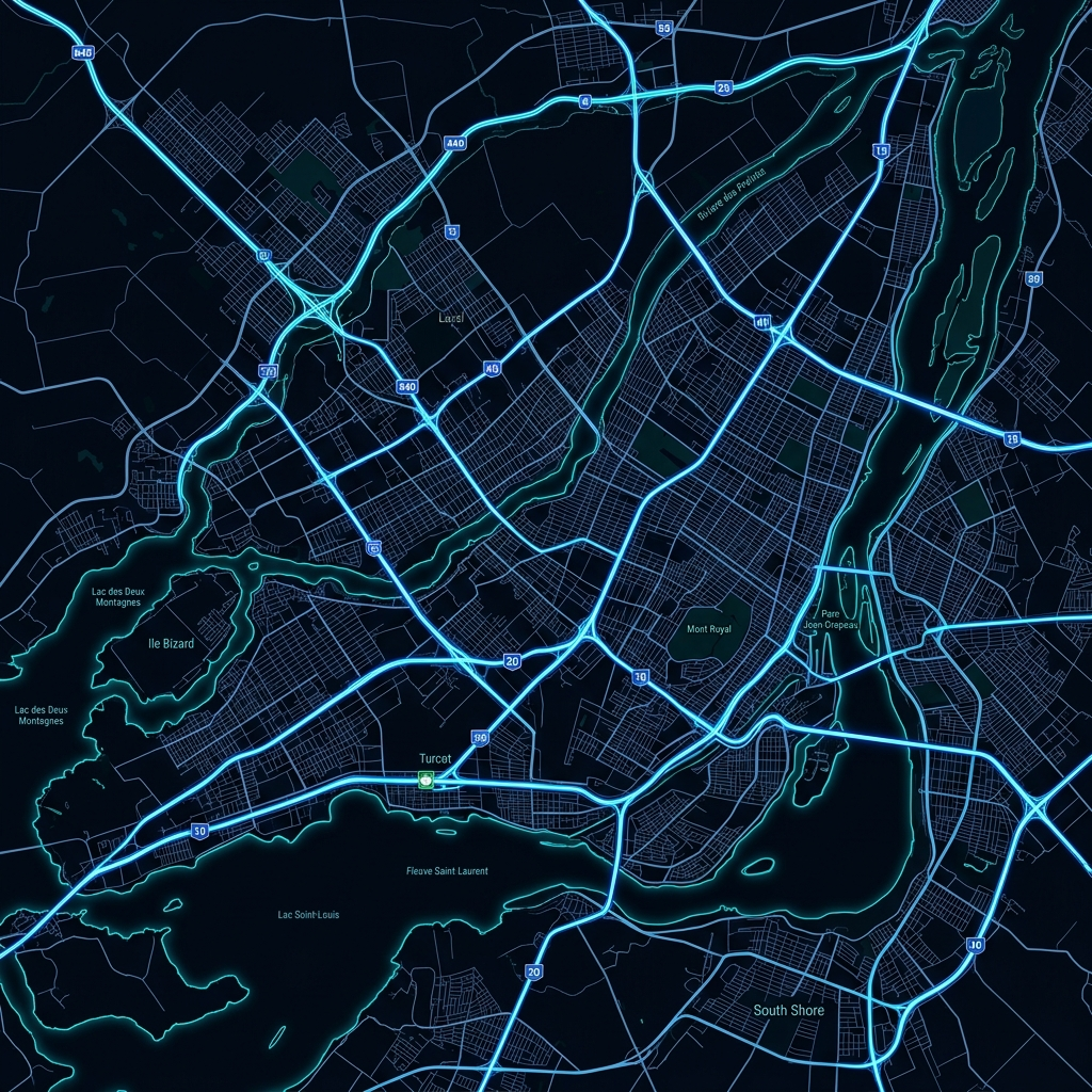 Greater Montreal Dispatch Telemetry Map